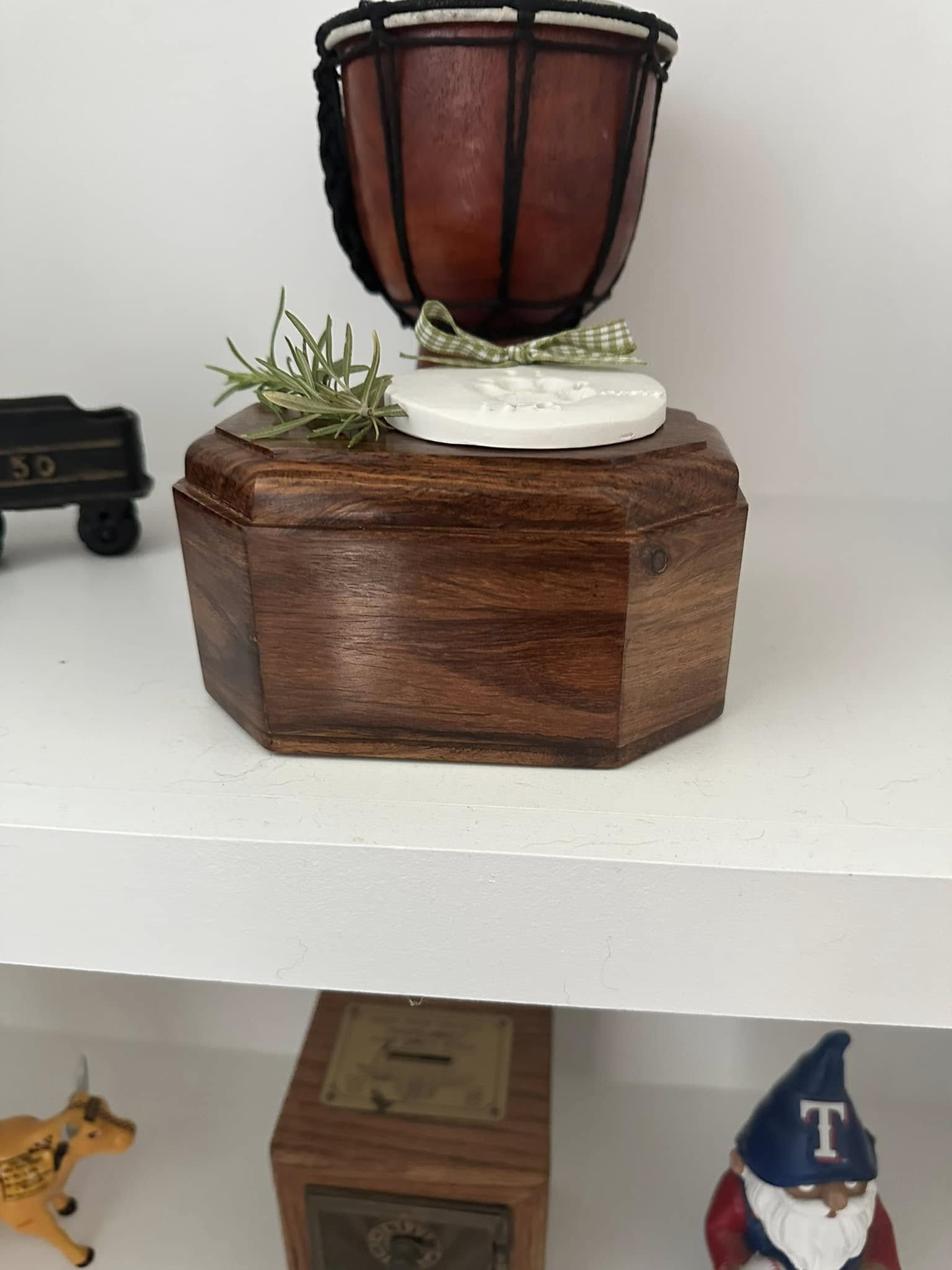 Ike's memorial urn at home